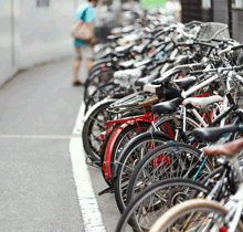 自転車の置き場を室内にする人が増えている